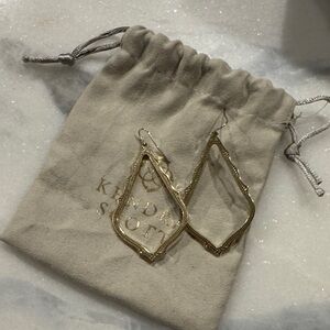 Kendra Scott Gold Statement Earrings